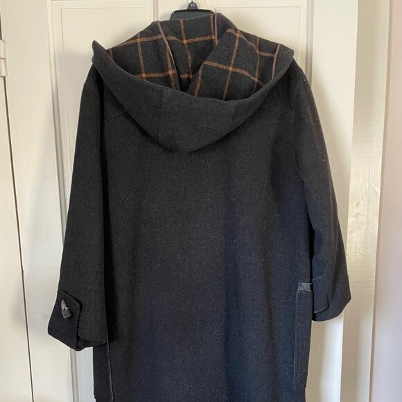 Vintage Loden Overcoat with Hood - Picture 7 of 12